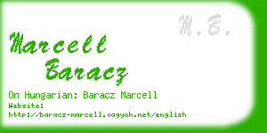 marcell baracz business card